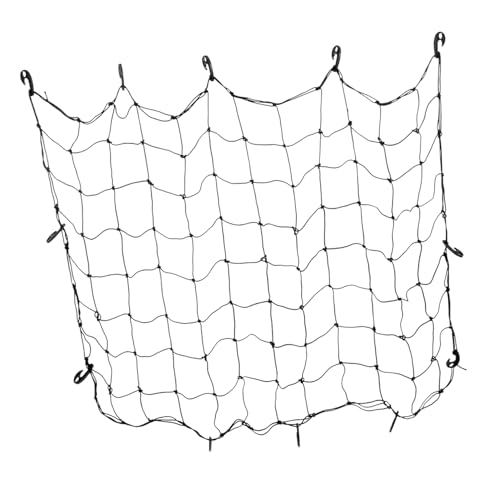 Filet de rangement de toit de voiture extensible avec crochets pour sécuriser les bagages