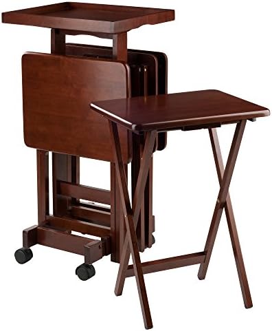 Winsome Isabelle Snack table, Walnut 19.69x15.91x36.22