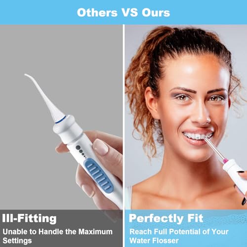 Standard Ersatz Jet Tips für Waterpik, 7Stk Munddusche Ersatz-Strahlspitzen Set, Wasser Flosser Spitzen Ersatz, Hochdruck Parodontal Tips, Munddusche Orthodontic Aufsatz für Zahnspangen Zahnersatz