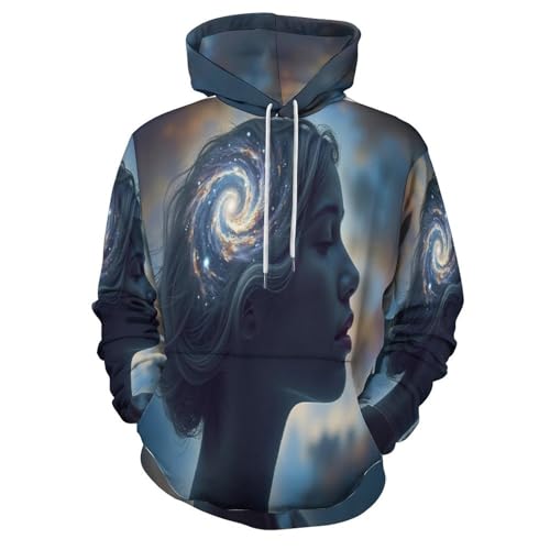 Sweat à capuche galaxie 3D confortable et unisexe, fini les vêtements streetwear ternes et rigides