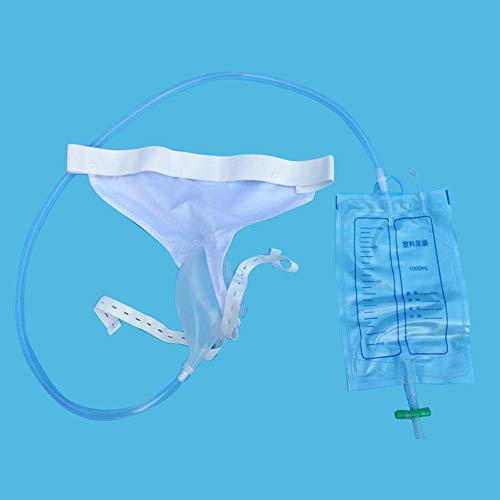 Male Urinal Bag Pee Bag Portable Wearable Men's Urinal Elastic Waistband Toilet Elastic Waistband Urine Replacement Collector 1000ML&2000ML