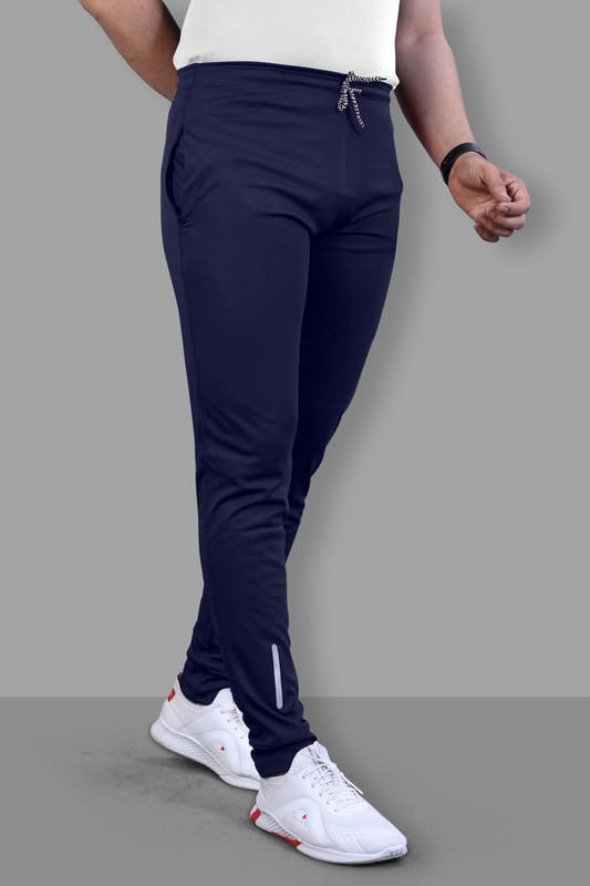 Image of NoseQueen Regular Track Pants for Man | Men Trackpant | Night Pants for Man with with Zippered Pockets, Drawstring Waist