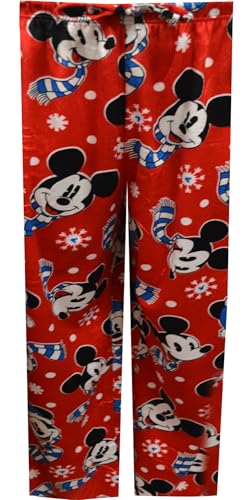 Briefly Stated Mens Disney Mickey Mouse Winter Fun Silky Fleece Loungepant2
