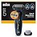 Braun Series 5 Electric Shaver, Wet & Dry Foil Razor for Men with Body Groomer Attachment, Cordless, Up to 50 min, 100% Waterproof, 52-B1600S, Blue