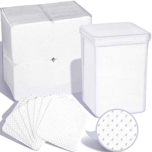 FANDAMEI 740 PCS Lint Free Nail Wipes, Nail Wipes for Gel Nails Lint Free, Nail Supplies, White