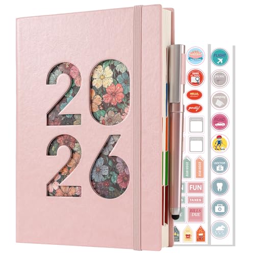 Agenda 2026, formato A5, una pagina al giorno, un giorno