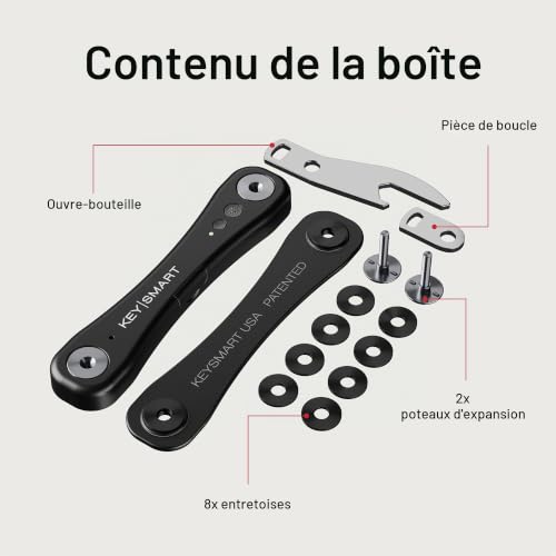 KeySmart iPro Localisateur de clés avec son, porte-clés, compatible avec Apple Find My App, organisateur de clés, suivi de porte-clés sans encombrement, cadeaux techniques pour homme, jusqu'à 14 clés – vue 7