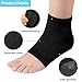 ZAKASA Moisturizing Gel Heel Socks for Dry Cracked Heels Repair - 2 Pairs Gel Lined Toeless Spa Socks for Foot Care Treatment Overnight