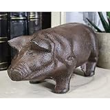 1 Pcs Cast Iron Country Rustic Farmhouse Swine Pig Bacon Decor Paperweight Figurine
