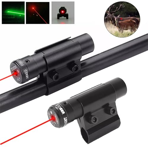 LECPECON Red Dot Laser Sights Compact Tactical Laser Sight Scope with Barrel Clamp Mount for Rifle Shot Gun 2PACK - Thumbnail 4