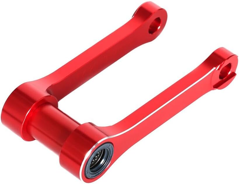 RM-Z250/450 Lowering Link -30mm Rear Drop Link Compatible With RMZ250 2013-2018 RMZ450 RM-Z 450 2013-2017 CNC Dirt Bike Rear Suspension Linkage Arm Accessories (Red)