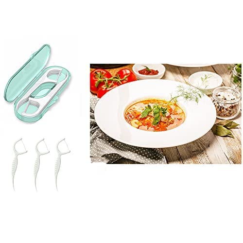 Flosser Dispenser Dental Floss Case Travel Floss Professional Toothpicks Sticks Dental Floss Picks Flossers With Travel Case Superfine Floss Picks Dental Picks For Teeth Cleaning #TOP2
