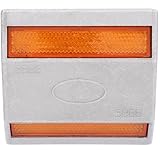 Gogogmee Marcador Reflectante de Pavimento de Aluminio Señal de Seguridad Vial de Alta Visibilidad para Garajes y Estacionamientos Reductor de Velocidad Duradero Accesorio para Vehículos y
