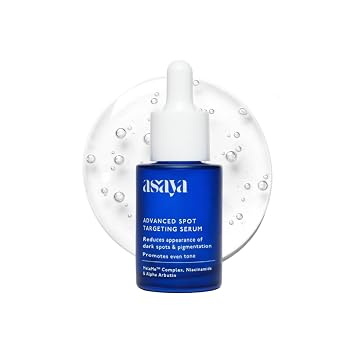 ASAYA Pigmentation Serum Reduces Dark Spots, Acne Marks Melame Complex,Niacinamide & Alpha Arbutin Evens Skin Tone & Brightens Lightweight & Fast Absorbing For Unisex 30 ml Pack of 1 Blue