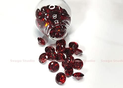 Zircones cubiques ronds rouges pour sublimer un cadeau d'anniversaire unique