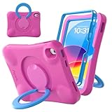 Pepkoo for iPad (A16) Cases 11 Inch 2025 and iPads 10th Generation Case 10.9 Inch 2022, Full Protection of Screen and Body, Super Shockproof and Heavy Duty Non-Slip Case for iPad