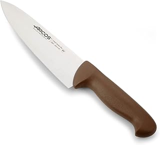 Arcos Serie 2900, Cuchillo Cocinero, Hoja de Acero Inoxidable Nitrum de 200 mm, Mango inyectado en Polipropileno Color M...
