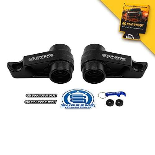 Supreme Suspensions - 1" to 3" Adjustable Front Steel Torsion Keys for 2004-2012 Chevrolet Colorado/GMC Canyon Suspension Leveling Lift Kit (2WD*/4WD) - Can Cooler Included with Purchase