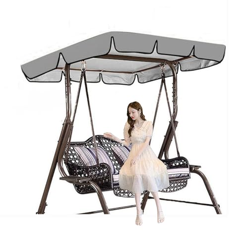Tela Oxford Recubierta De Plata 600D Toldo Balancin De Jardin Resistente ai Viento Y ai Desgarro Liquidación De Columpios para Porche Al Aire Libre