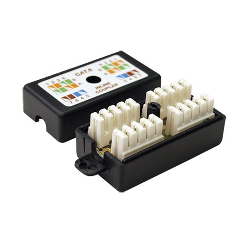 RJ45 Cat6 UTP caja de empalmes negro