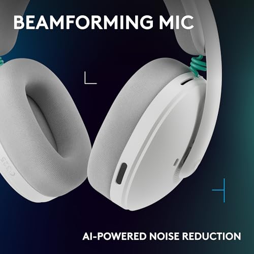 Image of Logitech G325 Lightspeed Wireless Bluetooth Gaming Headset, All-Day Comfort, Built-in Mic with Noise Reduction, 24-Bit Audio, 24+ Hr Battery Life, for PC, PlayStation, Switch, Mobile - White