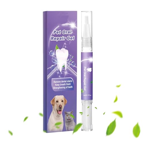 Generisch Mundgeruchbeseitiger Für Hunde | 6 Ml/3 Stück Sauberes Zahngel Für Hunde,Gel Für Saubere Zähne, Haustier-Zahnpflegelösung, Haustierbedarf Für Die Zahnpflege Von Katzen Und Hunden