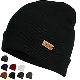 Meiyante Beanie Hats for Men & Women - Warm Stocking Caps for Men & Women, Cuffed Knit Thermal Hats,