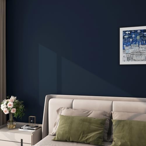 Papier peint bleu foncé épais FunStick pour masquer les défauts des meubles - 3