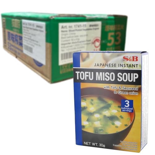 S&B Sopa de miso Tofu instantáneo paquete de 1 x 30 gr 0.03 ml