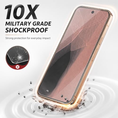 Image of ArmourPro Tempered Glass for Google Pixel 11 Pro XL - 9H Screen Protector with Black Border, Anti Scratch, Edge-to-Edge Coverage, HD Clarity, Smooth Touch, Case Friendly | Black