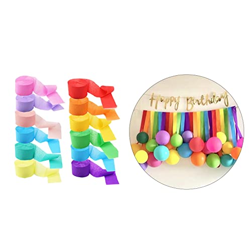 Gepnoo 12x Flâmulas de Papel Crepom DIY Enfeites de Suprimentos para Crianças para de Festa