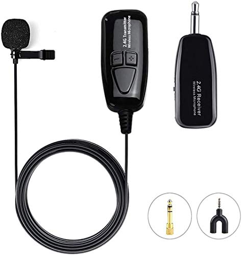 lapel microphone and speaker