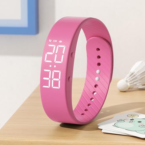 Reloj con alarma vibratoria silenciosa y diseño impermeable de silicona para estudiantes 7