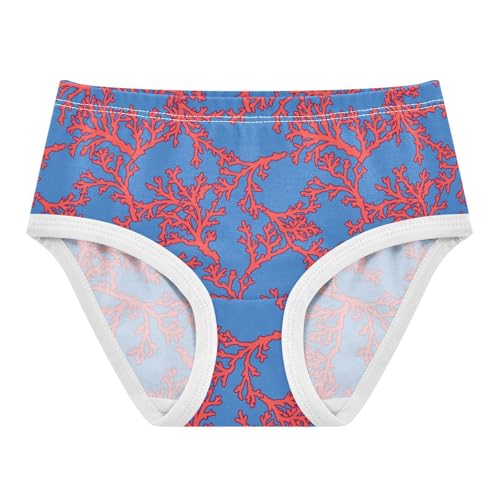 Girls' Underwear Coral Cotton Stretch Comfort Toddler Panties