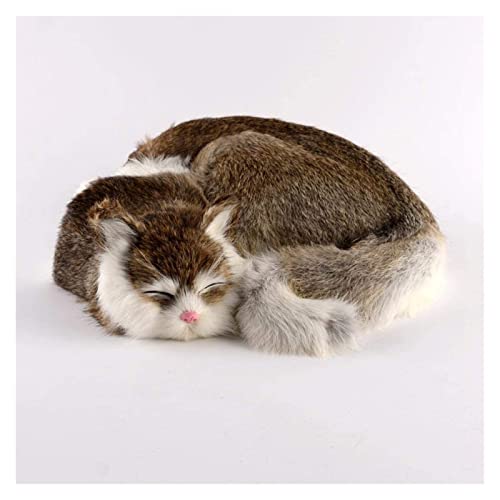 Statue de chat endormi simulation RLKHXBS pour decoration table - 4