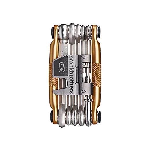 Crank Brothers Unisex – Erwachsene mutli17 Multitool, Gold, one Size