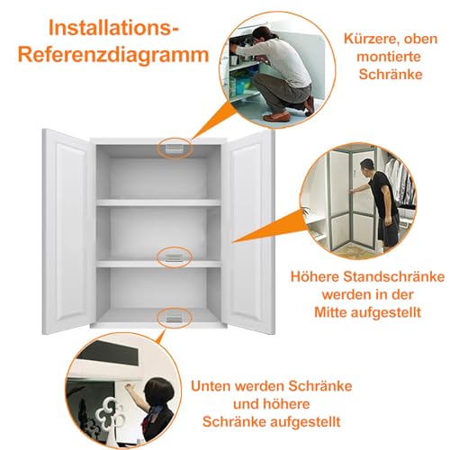 Tür Magnet Selbstklebend Edelstahl Stark, 2 Stück Selbstklebender Magnetischer TüRschließEr, Edelstahl Magnetschnäpper Extra Stark für Schrankmagnete Schubladen Magnet Türschließer