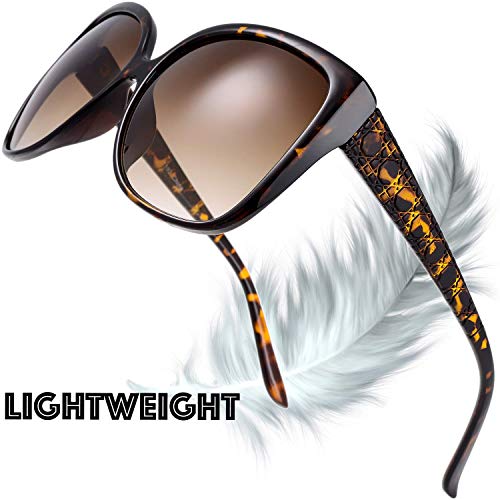 The Fresh Women's Oversized Square Jackie O Cat Eye Hybrid Butterfly Fashion Sunglasses - Exquisite Packaging (719201New Demi, Gradient Brown) #TOP3