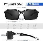XVXV Polarized Sports Sunglasses for Men - UV Protection Half Frame Sun Glasses for Running Fishing - Image 4