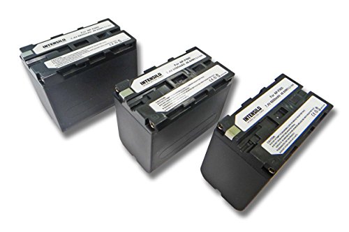 INTENSILO 3x Li-Ion Batteria 6600mAh (7.4V) per