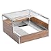 Cal-Mil 3712-49 Mid-Century Butane Stove Holder, 7.25" Height, 14.25" Width, 12.75" Length, Chrome