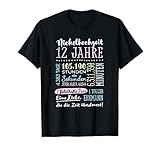 Nickelhochzeit 12 Jahre Hochzeitstag Geschenk Mann Frau T-Shirt