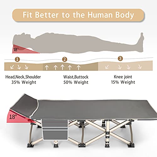 Hymnature Camping Cots Portable Foldable Outdoor Bed With Carry Bag For Adults Heavy Duty Fold Up Bed For Traveling Gear Supplier, Office Nap, Beach Vocation And Home Lounging #TOP5