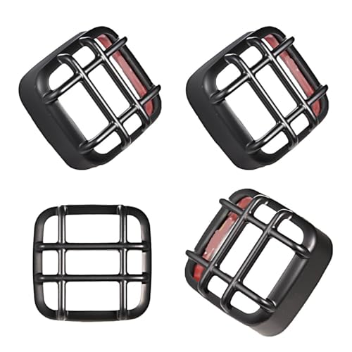 Grille phare et protections de feux en acier noir mat pour Hunter Cub 125