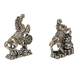 Brillance éternelle : grâce à son revêtement, cette figurine de cheval en laiton conserve sa couleur et son éclat, ainsi un aspect impeccable à vos objets de décoration de table, mascotte cheval, décoration de bureau