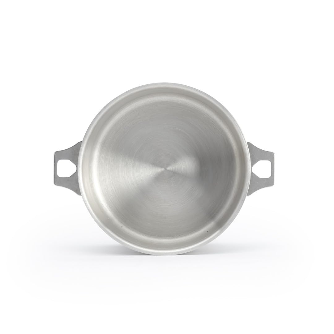 De Buyer - Casserole en inox MILADY TWISTY amovible - Diamètre 20 cm -, Argenté