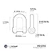 Five Oceans FO2731 Marine Boat Chain D Rigging Dee Shackle with Screw Pin, Stainless Steel, 1/2 inches FO-2731