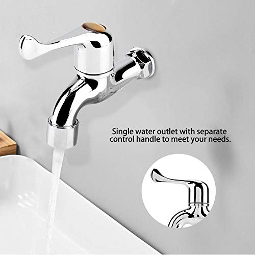 Kitchen & Bath Fixtures Water Faucet Mount Laundry Bathroom Kitchen & Bath Tub Tap Outdoor Garden Single Cold Water Tap (#1) - Image 4