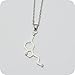 Produktbild Dopamin Halskette, Silber, Molekül Halskette, Dopamin Molekül Anhänger, LOVE Molekül, Chemie Schmuck, Dopamin, Molekül Jewelry