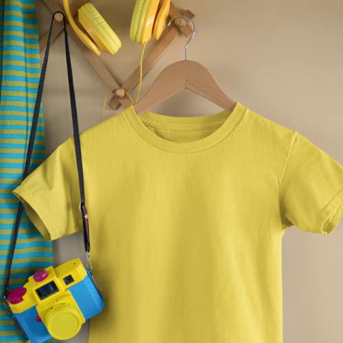 Image of Boys Tshirt Tshirts for Kids Boys Kids t Shirts fr Boys Organic Cotton Short Sleeves Round Neck Regular Fit T-Shirt for Baby Boy Solid Plain T-Shirts Boy